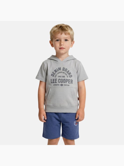 Lee Cooper - Conjunto niño sudadera con capucha de manga corta y pantalón corto - Kiabi