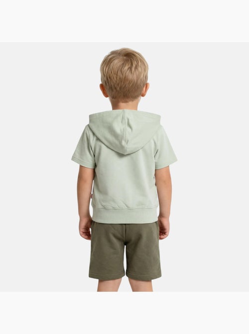 Lee Cooper - Conjunto niño sudadera con capucha de manga corta y pantalón corto - Kiabi