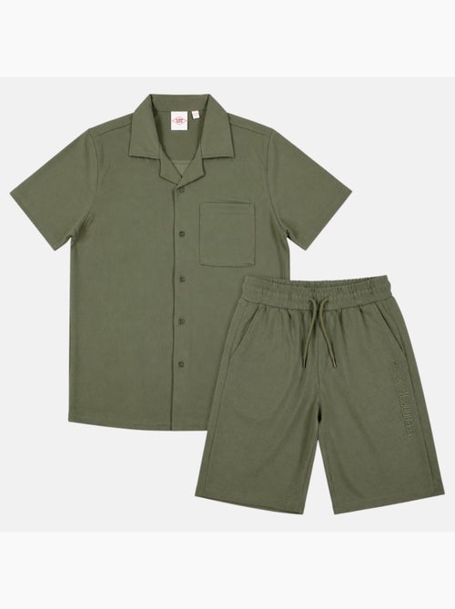 Lee Cooper - Conjunto para hombre LEE COOPER compuesto por camisa de manga corta y short a juego - Kiabi