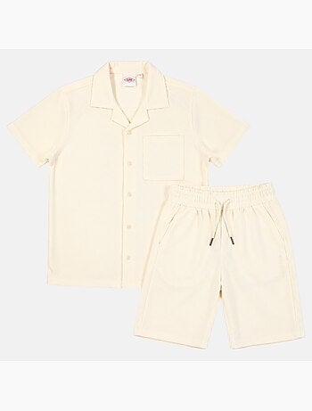 Lee Cooper - Conjunto para hombre LEE COOPER compuesto por camisa de manga corta y short a juego