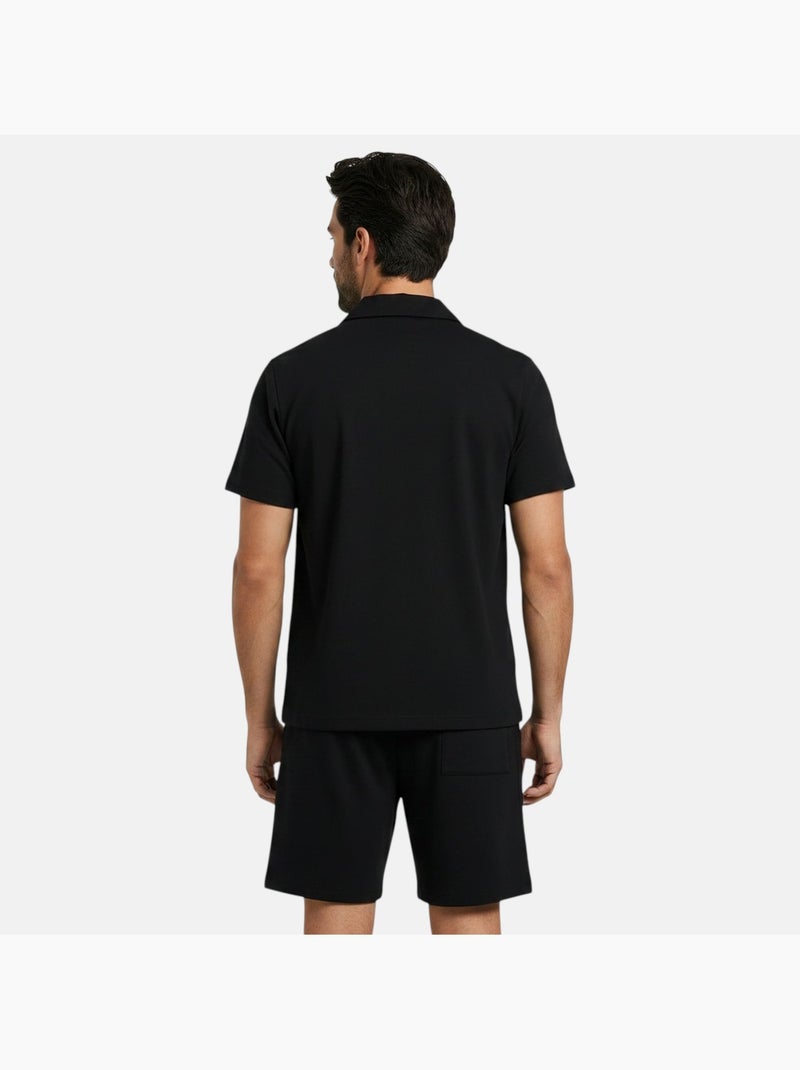 Lee Cooper - Conjunto para hombre LEE COOPER compuesto por camisa de manga corta y short a juego Negro - Kiabi