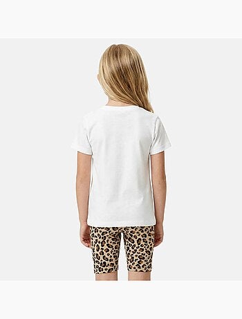 Lee Cooper - Conjunto para niña camiseta de manga corta y short con estampado de leopardo