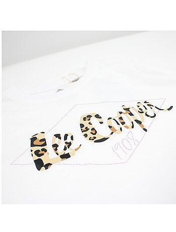 Lee Cooper - Conjunto para niña camiseta de manga corta y short con estampado de leopardo