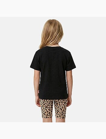 Lee Cooper - Conjunto para niña camiseta de manga corta y short con estampado de leopardo