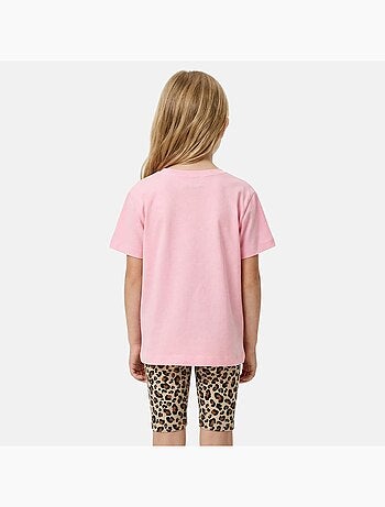 Lee Cooper - Conjunto para niña camiseta de manga corta y short con estampado de leopardo