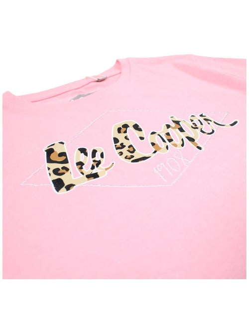 Lee Cooper - Conjunto para niña camiseta de manga corta y short con estampado de leopardo - Kiabi