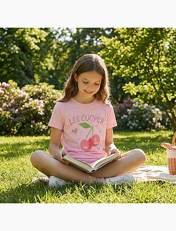 Lee Cooper - Conjunto para niña camiseta de manga corta y short