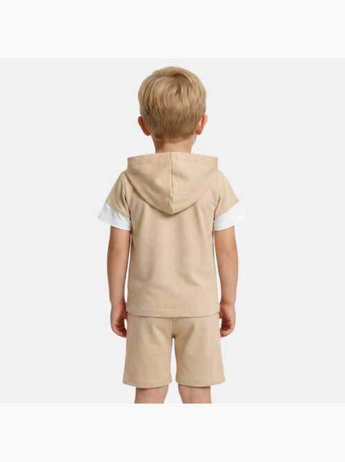 Lee Cooper - Conjunto para niño sudadera con capucha de manga corta y bermuda - Kiabi