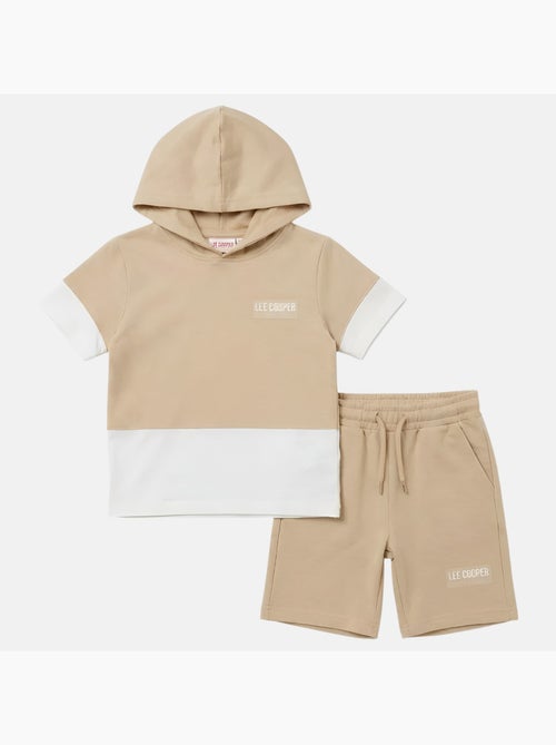 Lee Cooper - Conjunto para niño sudadera con capucha de manga corta y bermuda - Kiabi