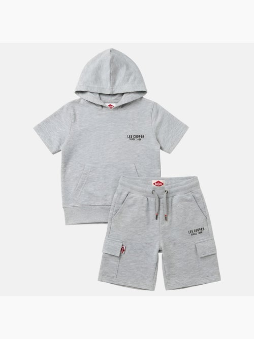 Lee Cooper - Conjunto para niño sudadera con capucha de manga corta y bermuda - Kiabi