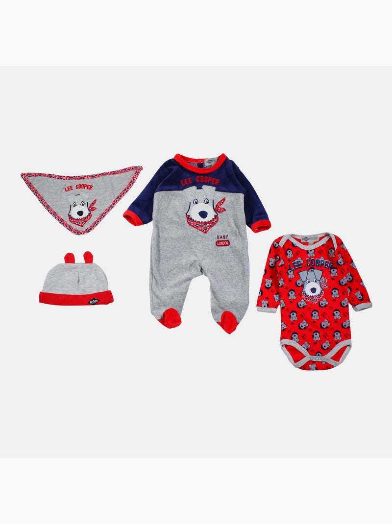 Lee Cooper - Conjunto pijama y body con accesorios Azul marino - Kiabi