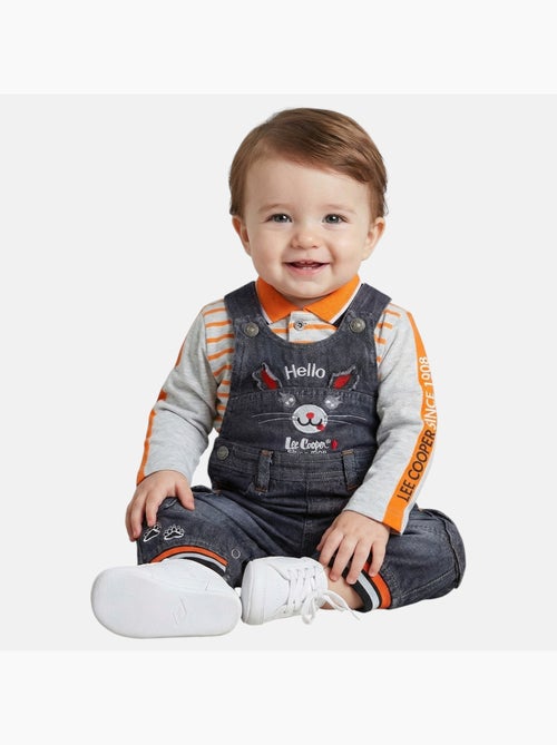 Lee Cooper - Conjunto polo de manga larga con peto bebé - Kiabi