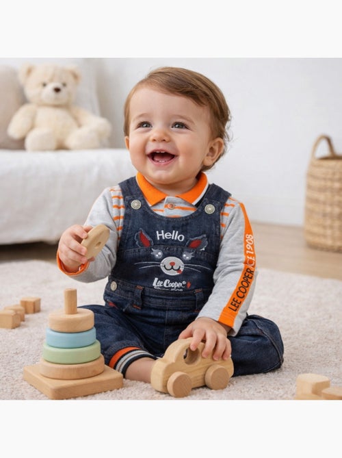 Lee Cooper - Conjunto polo de manga larga con peto bebé - Kiabi