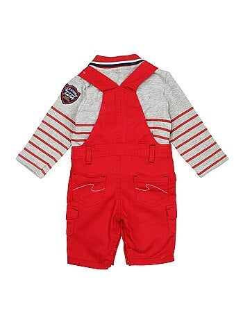 Lee Cooper - Conjunto polo de manga larga con peto bebé