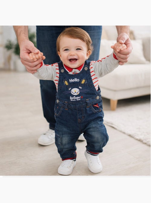 Lee Cooper - Conjunto polo de manga larga con peto bebé - Kiabi