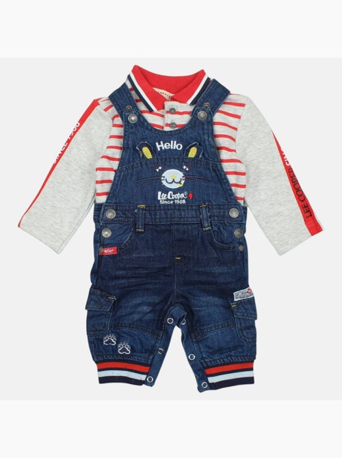 Lee Cooper - Conjunto polo de manga larga con peto bebé - Kiabi