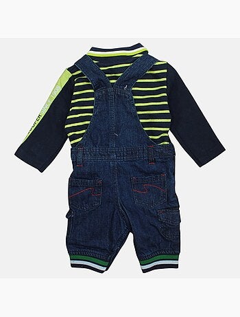 Lee Cooper - Conjunto polo de manga larga con peto bebé