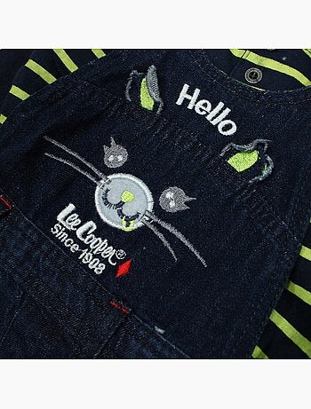 Lee Cooper - Conjunto polo de manga larga con peto bebé
