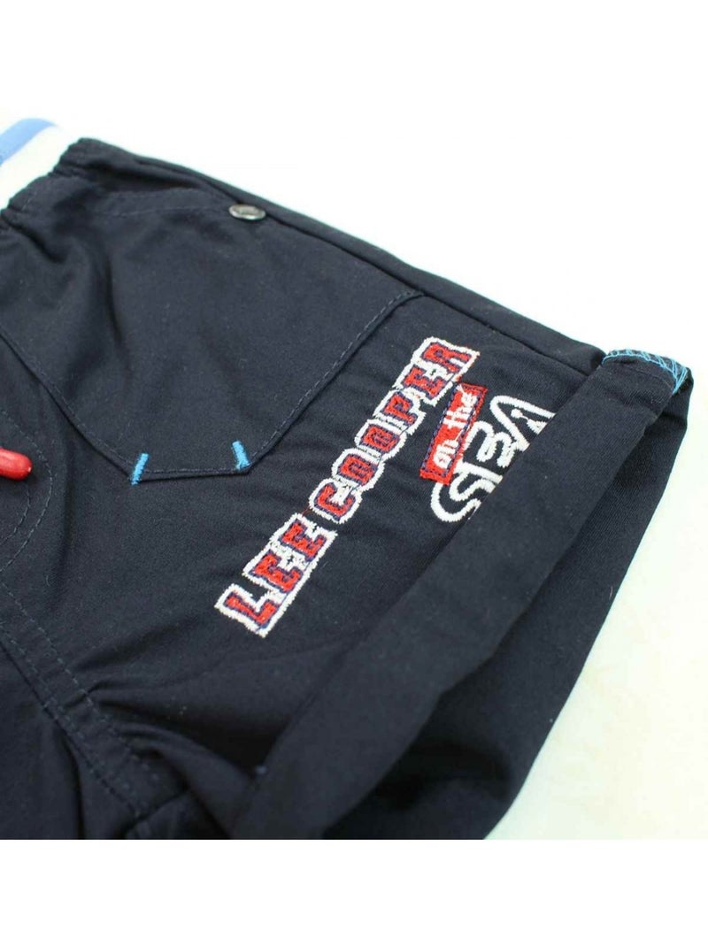 Lee Cooper - Conjunto polo y short bebé Azul marino - Kiabi