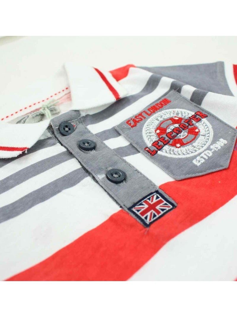 Lee Cooper - Conjunto polo y short bebé Gris - Kiabi
