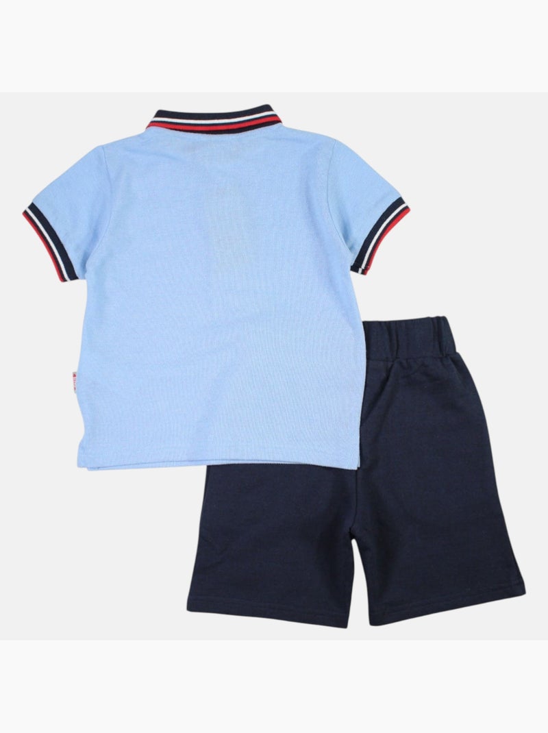 Lee Cooper - Conjunto polo y short bebé niño Azul - Kiabi