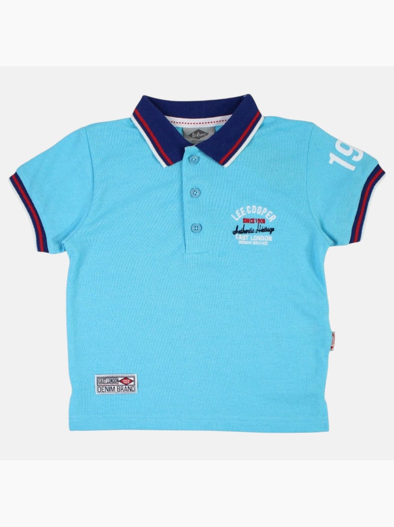 Lee Cooper - Conjunto polo y short bebé niño Azul - Kiabi