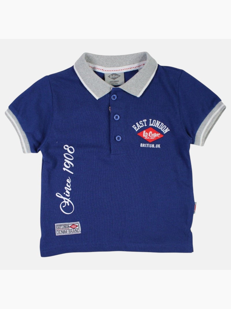 Lee Cooper - Conjunto polo y short bebé niño Azul marino - Kiabi
