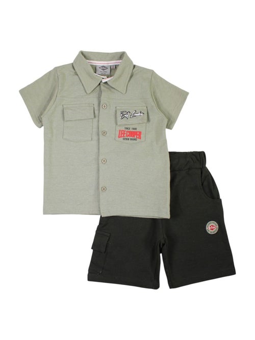 Lee Cooper - Conjunto polo y short bebé niño - Kiabi Lee Cooper - Conjunto polo y short bebé niño - Kiabi