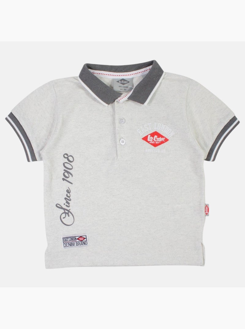 Lee Cooper - Conjunto polo y short bebé niño Gris - Kiabi