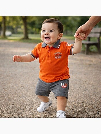 Lee Cooper - Conjunto polo y short bebé niño