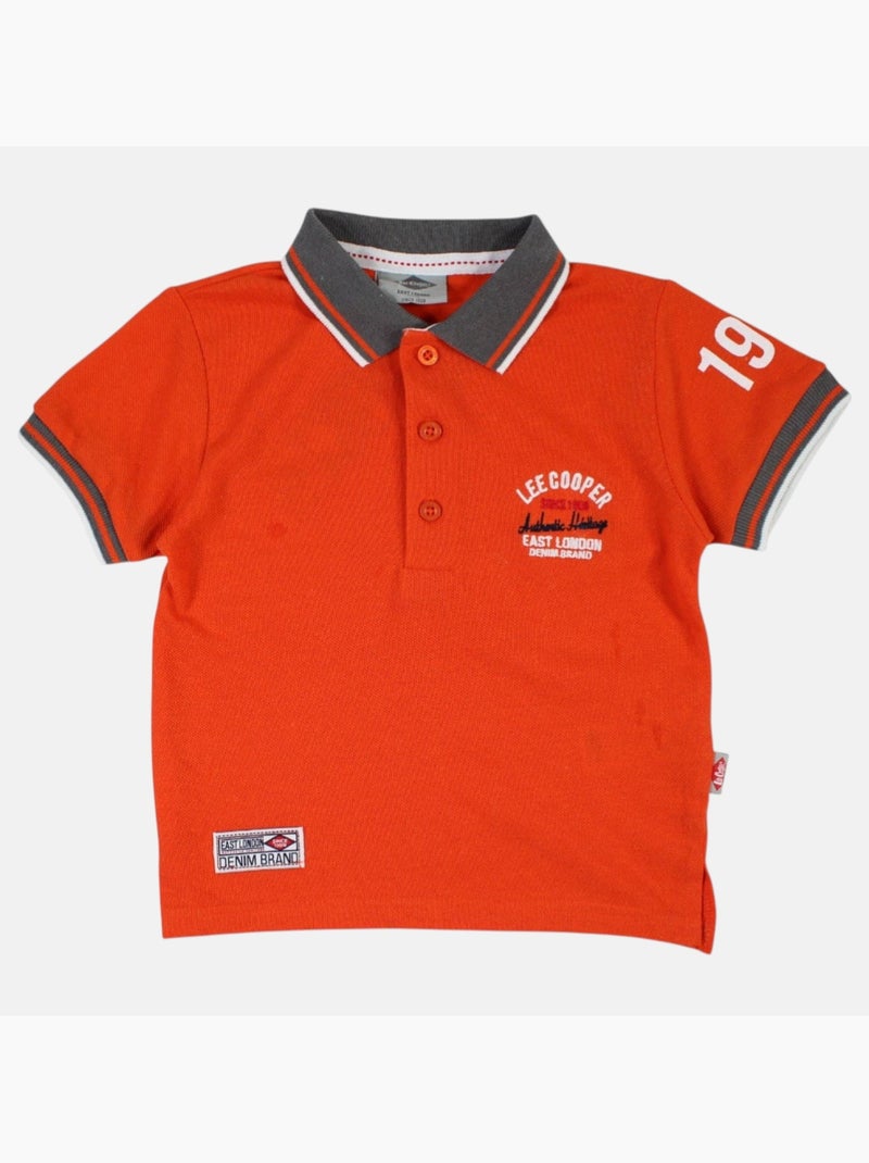 Lee Cooper - Conjunto polo y short bebé niño Naranja - Kiabi