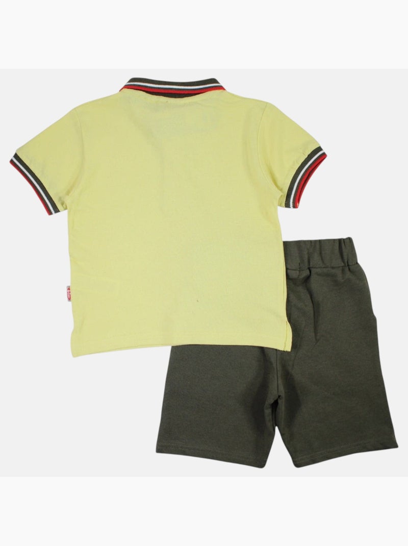 Lee Cooper - Conjunto polo y short bebé niño Verde - Kiabi