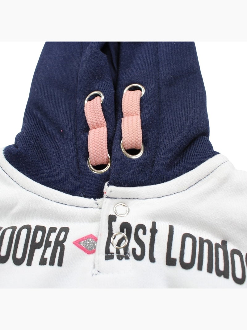 Lee Cooper - Conjunto sudadera con capucha y pantalón de jogging bebé Azul marino - Kiabi