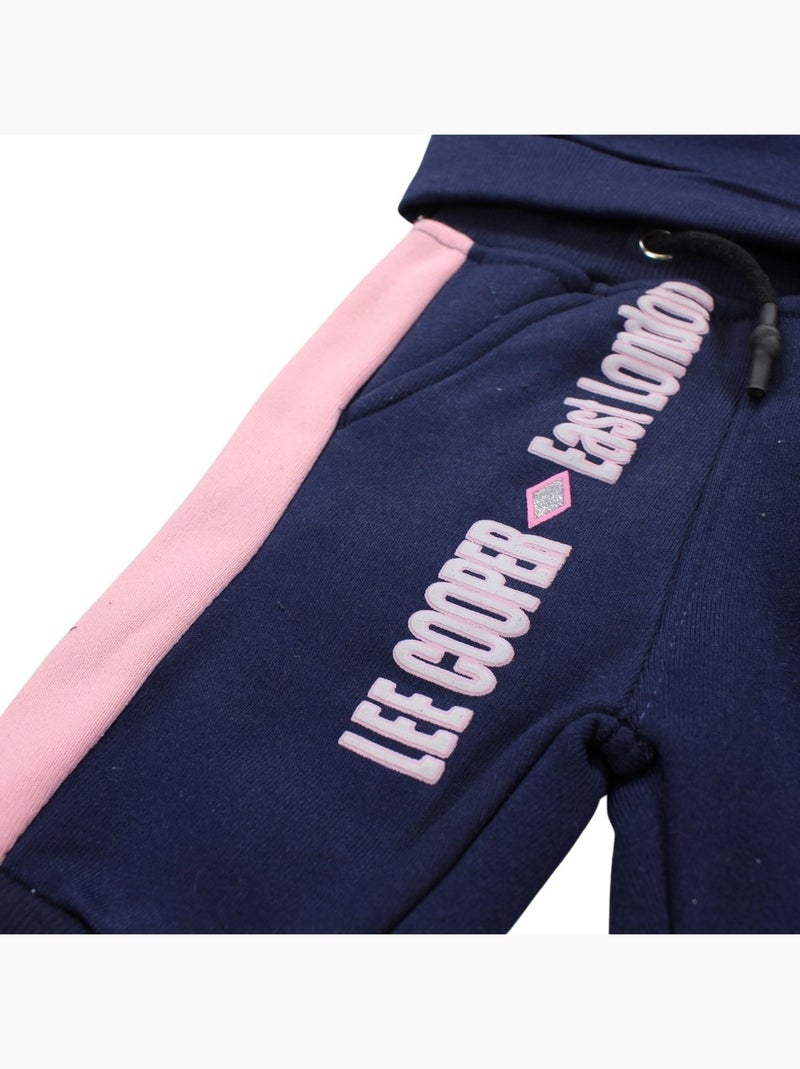 Lee Cooper - Conjunto sudadera con capucha y pantalón de jogging bebé Azul marino - Kiabi