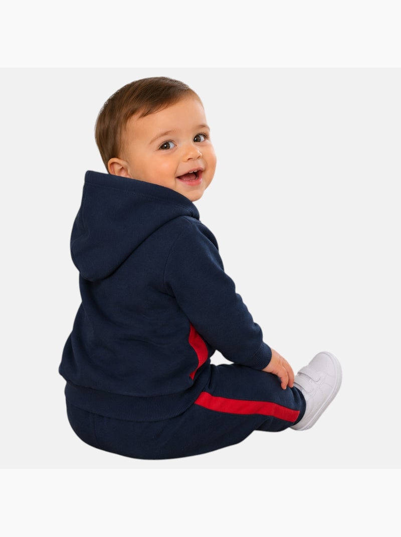 Lee Cooper - Conjunto sudadera con capucha y pantalón de jogging bebé Azul marino - Kiabi