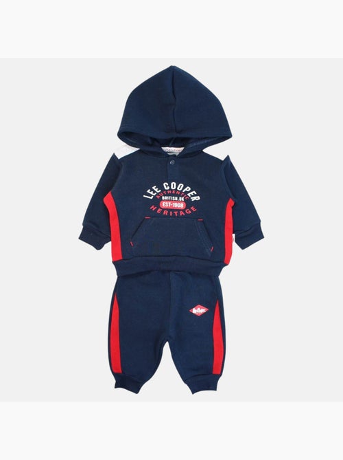Lee Cooper - Conjunto sudadera con capucha y pantalón de jogging bebé - Kiabi Lee Cooper - Conjunto sudadera con capucha y pantalón de jogging bebé - Kiabi