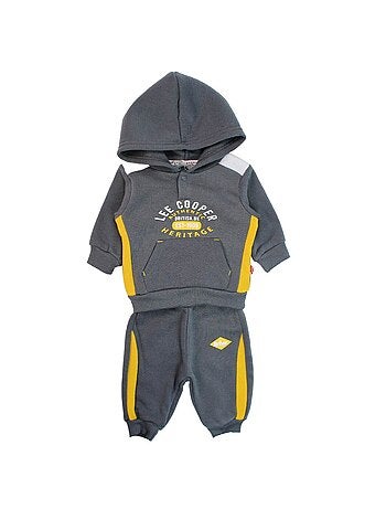 Lee Cooper - Conjunto sudadera con capucha y pantalón de jogging bebé