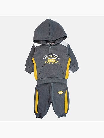 Lee Cooper - Conjunto sudadera con capucha y pantalón de jogging bebé
