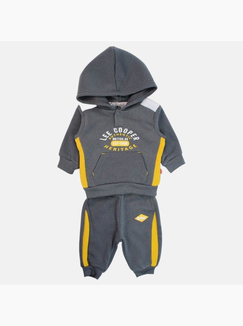 Lee Cooper - Conjunto sudadera con capucha y pantalón de jogging bebé - Kiabi Lee Cooper - Conjunto sudadera con capucha y pantalón de jogging bebé - Kiabi
