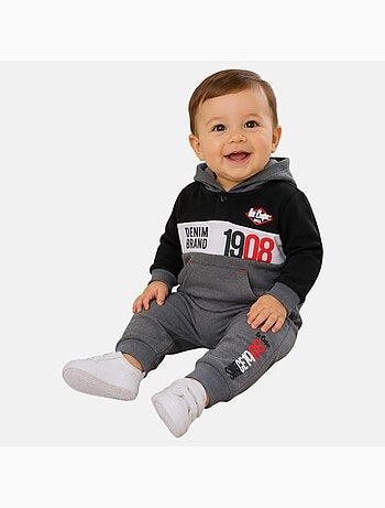 Lee cooper - conjunto sudadera con capucha y pantalón de jogging bebé