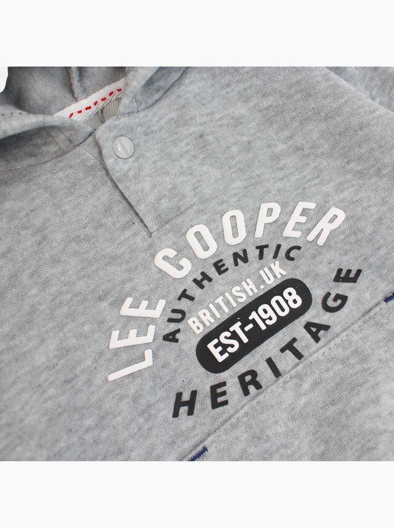 Lee Cooper - Conjunto sudadera con capucha y pantalón de jogging bebé Gris - Kiabi