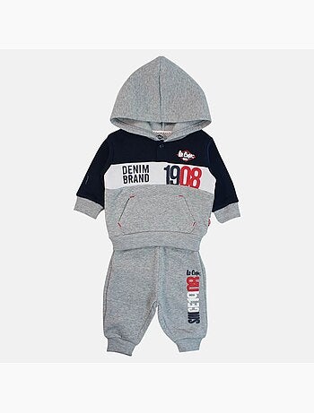 Lee Cooper - Conjunto sudadera con capucha y pantalón de jogging bebé