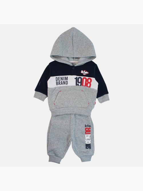 Lee Cooper - Conjunto sudadera con capucha y pantalón de jogging bebé - Kiabi Lee Cooper - Conjunto sudadera con capucha y pantalón de jogging bebé - Kiabi