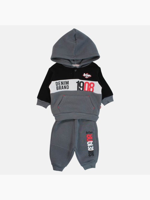 Lee Cooper - Conjunto sudadera con capucha y pantalón de jogging bebé - Kiabi Lee Cooper - Conjunto sudadera con capucha y pantalón de jogging bebé - Kiabi