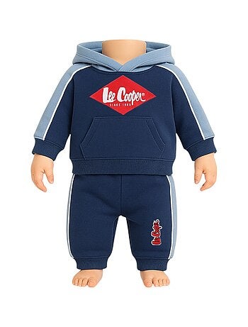 Lee Cooper - Conjunto sudadera con capucha y pantalón de jogging bebé niño