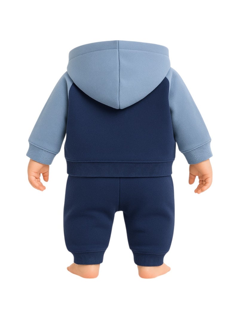Lee Cooper - Conjunto sudadera con capucha y pantalón de jogging bebé niño Azul marino - Kiabi