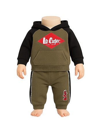 Lee Cooper - Conjunto sudadera con capucha y pantalón de jogging bebé niño