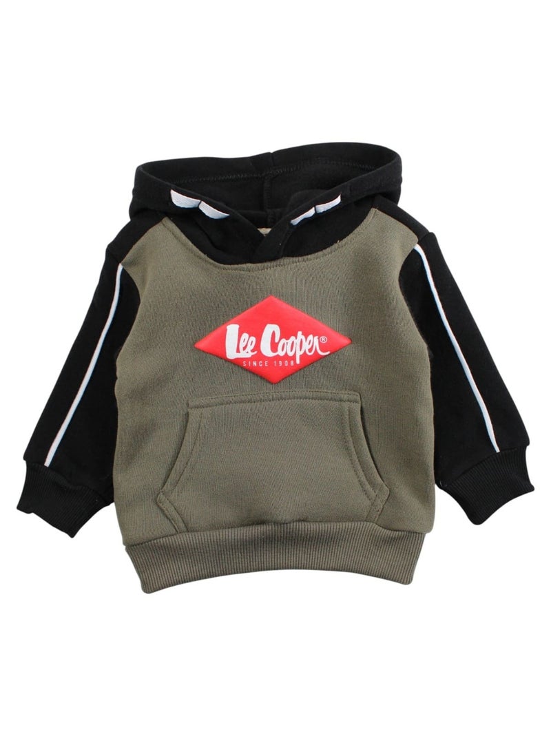 Lee Cooper - Conjunto sudadera con capucha y pantalón de jogging bebé niño Caqui - Kiabi