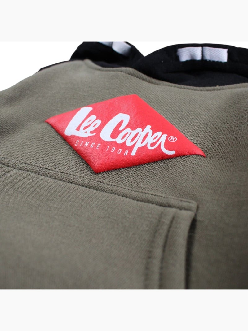 Lee Cooper - Conjunto sudadera con capucha y pantalón de jogging bebé niño Caqui - Kiabi