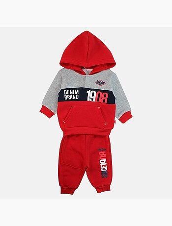 Lee Cooper - Conjunto sudadera con capucha y pantalón de jogging bebé